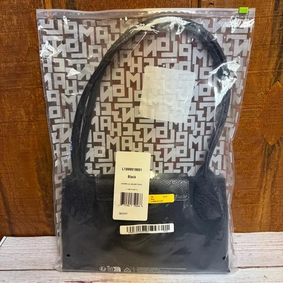 Longchamp Le Pliage “Green” Large Nylon Tote Bag - Black - Picture 9 of 9